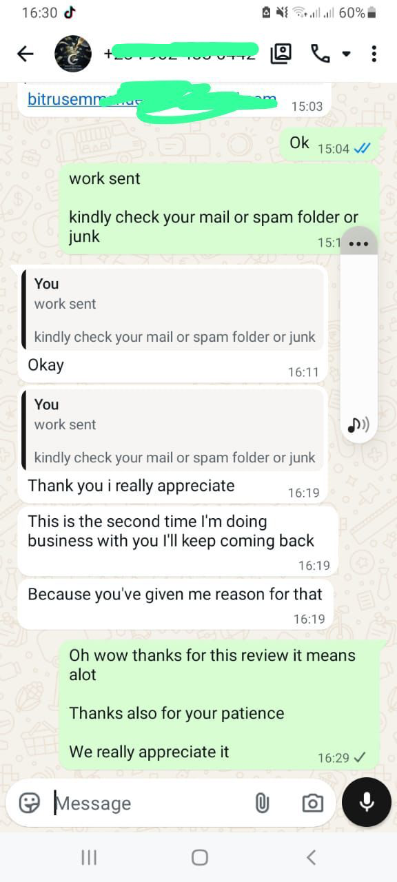 Returning customer appreciation